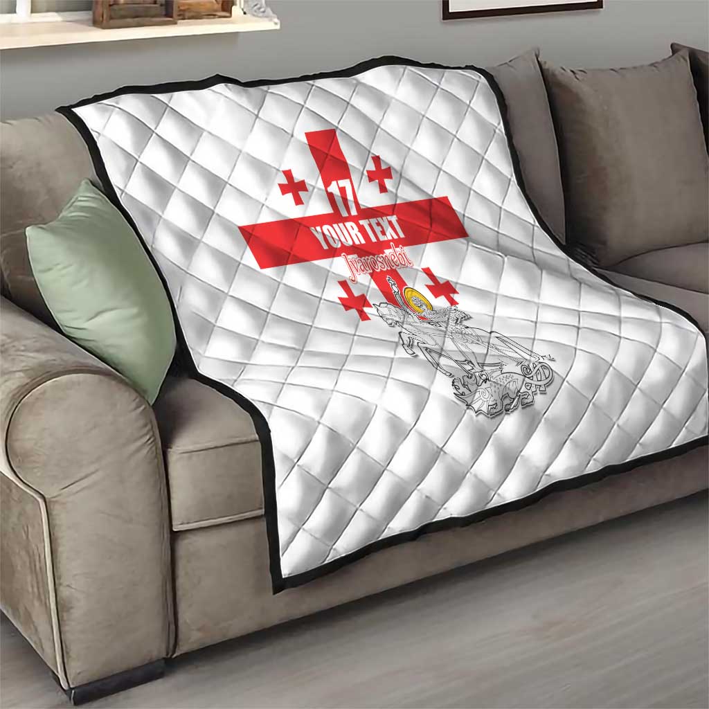 Custom Georgia Football We are Champions Quilt Sporty Style with Coat of Arms