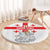 Custom Georgia Football We are Champions Round Carpet Sporty Style with Coat of Arms