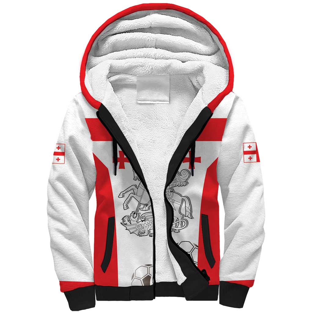 Custom Georgia Football We are Champions Sherpa Hoodie Sporty Style with Coat of Arms