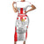 Custom Georgia Football We are Champions Short Sleeve Bodycon Dress Sporty Style with Coat of Arms