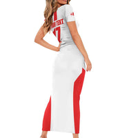Custom Georgia Football We are Champions Short Sleeve Bodycon Dress Sporty Style with Coat of Arms