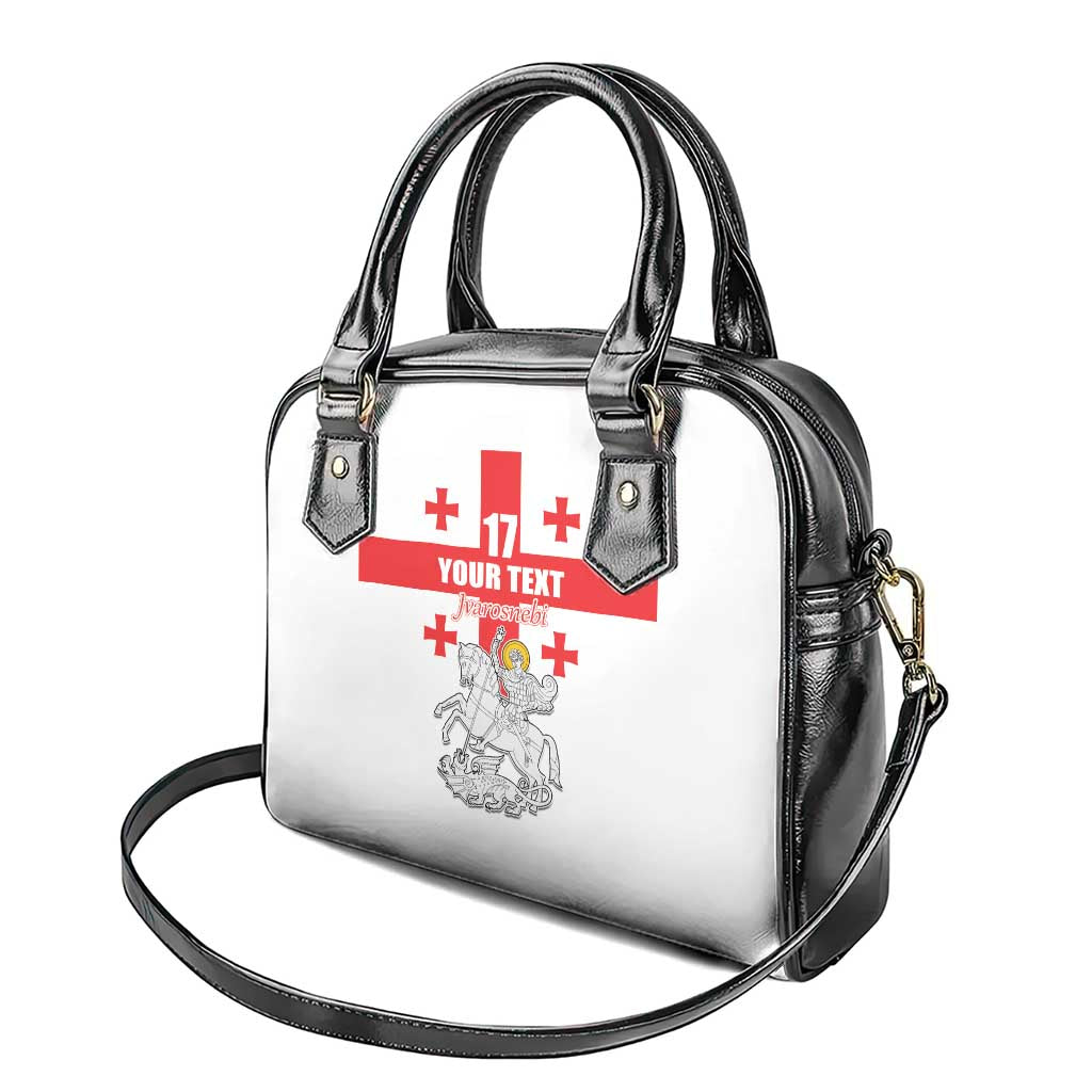 Custom Georgia Football We are Champions Shoulder Handbag Sporty Style with Coat of Arms
