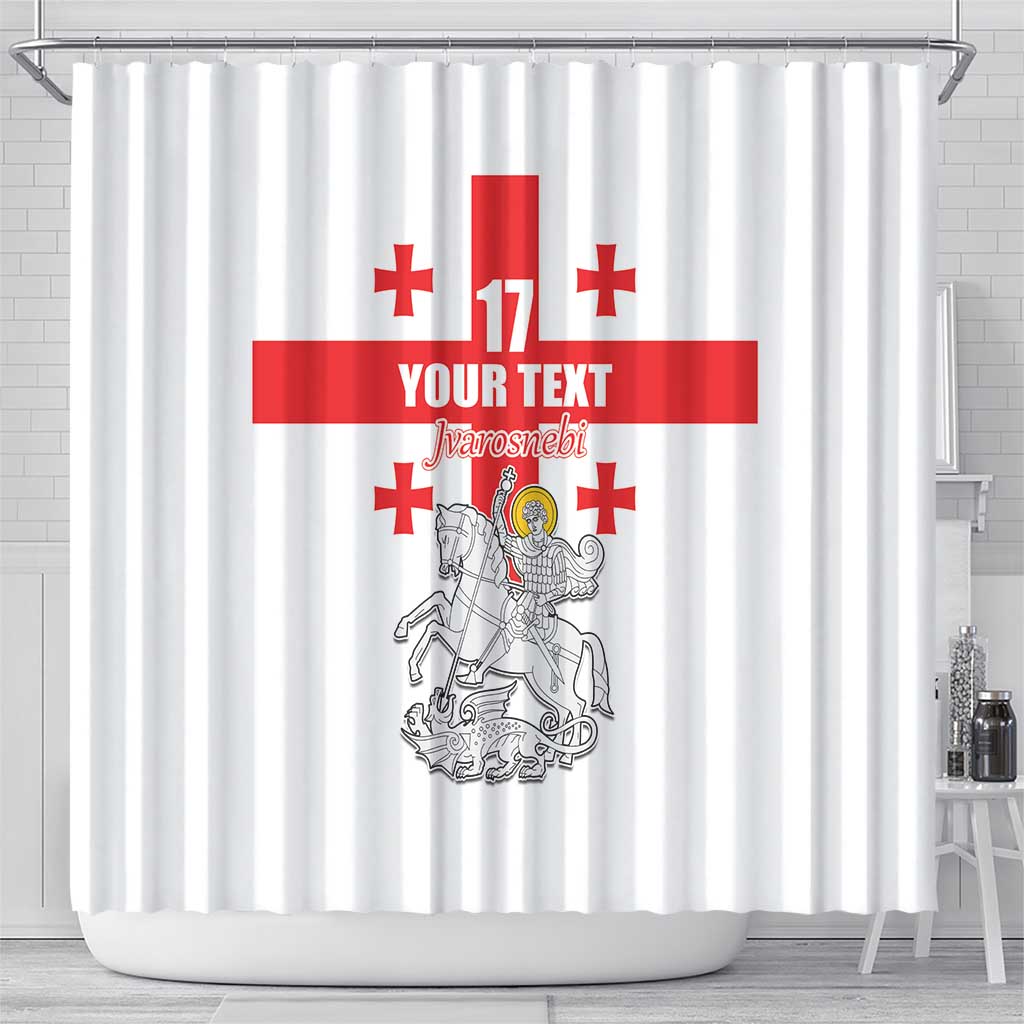 Custom Georgia Football We are Champions Shower Curtain Sporty Style with Coat of Arms