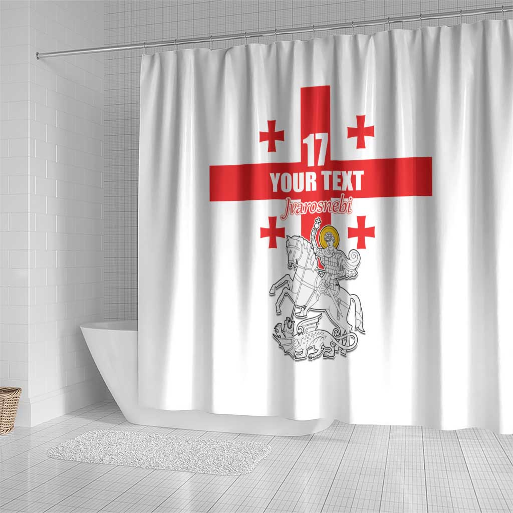Custom Georgia Football We are Champions Shower Curtain Sporty Style with Coat of Arms