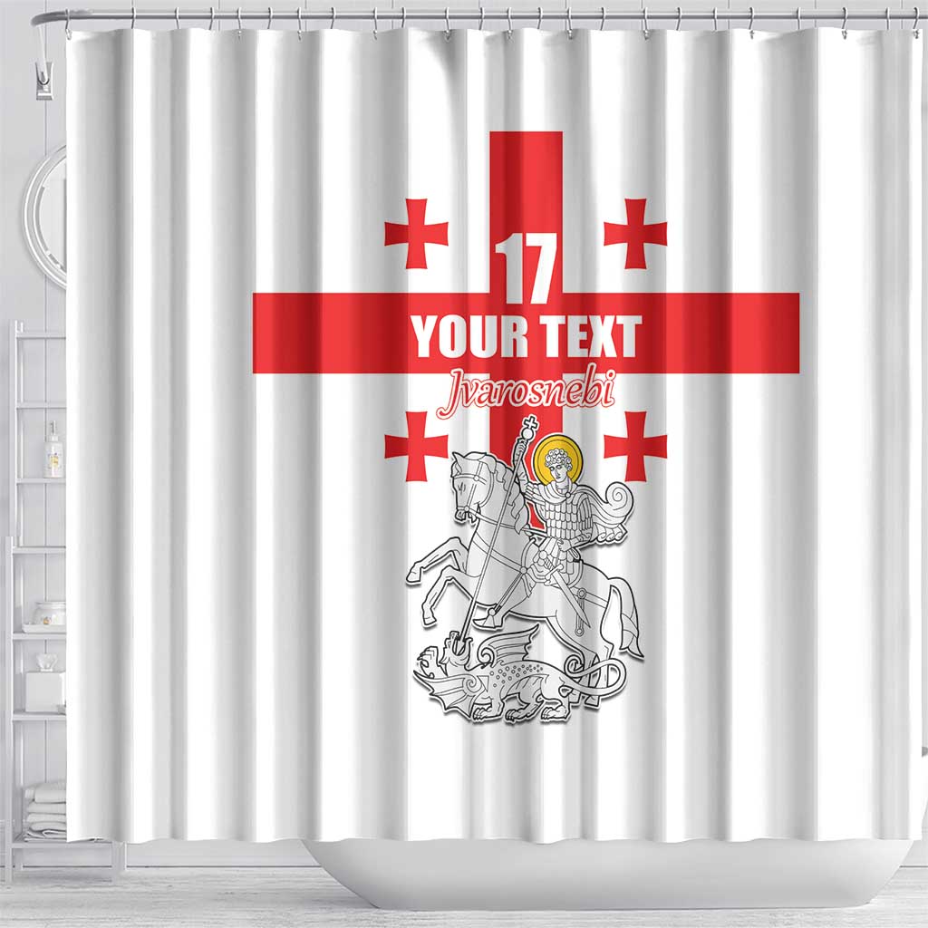 Custom Georgia Football We are Champions Shower Curtain Sporty Style with Coat of Arms