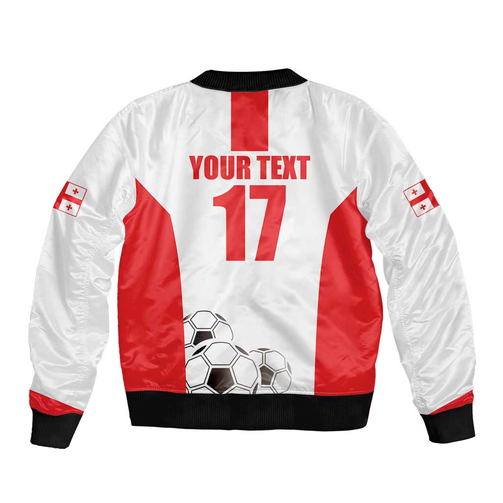 Custom Georgia Football We are Champions Sleeve Zip Bomber Jacket Sporty Style with Coat of Arms