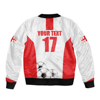 Custom Georgia Football We are Champions Sleeve Zip Bomber Jacket Sporty Style with Coat of Arms