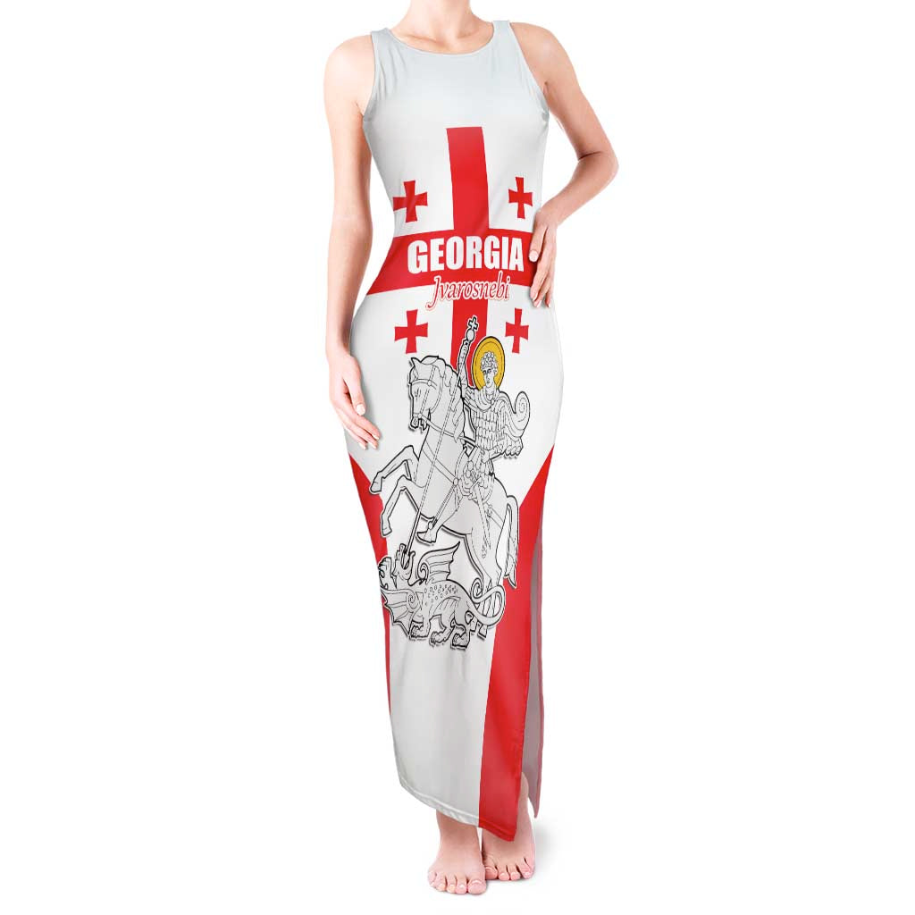 Custom Georgia Football We are Champions Tank Maxi Dress Sporty Style with Coat of Arms