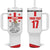 Custom Georgia Football We are Champions Tumbler With Handle Sporty Style with Coat of Arms
