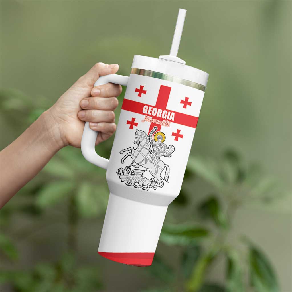 Custom Georgia Football We are Champions Tumbler With Handle Sporty Style with Coat of Arms