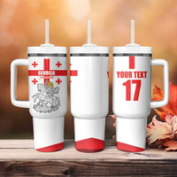 Custom Georgia Football We are Champions Tumbler With Handle Sporty Style with Coat of Arms