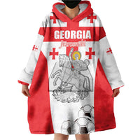 Custom Georgia Football We are Champions Wearable Blanket Hoodie Sporty Style with Coat of Arms