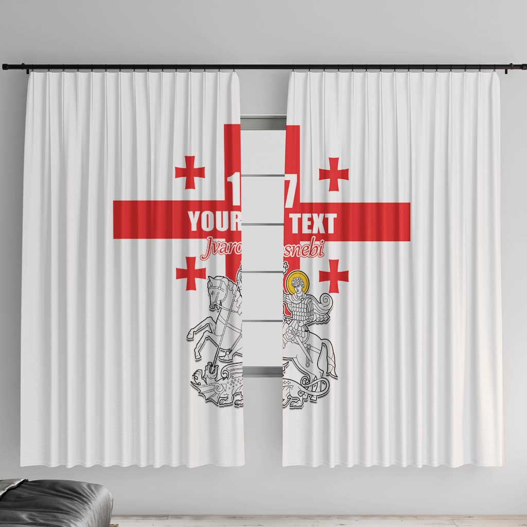 Custom Georgia Football We are Champions Window Curtain Sporty Style with Coat of Arms