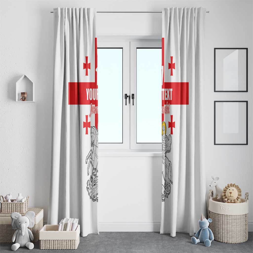 Custom Georgia Football We are Champions Window Curtain Sporty Style with Coat of Arms