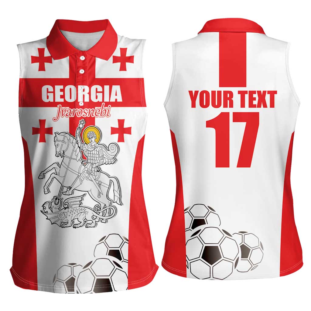 Custom Georgia Football We are Champions Women Sleeveless Polo Shirt Sporty Style with Coat of Arms