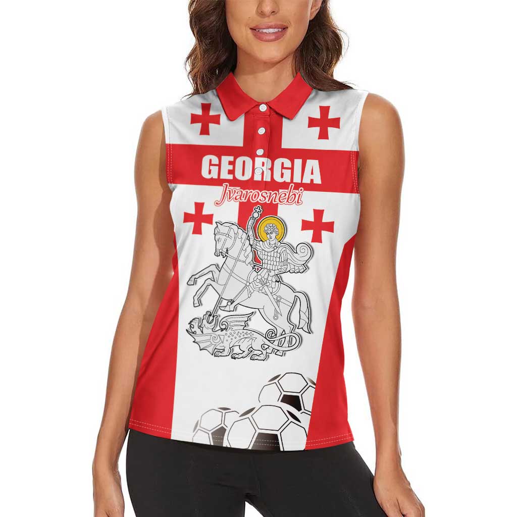 Custom Georgia Football We are Champions Women Sleeveless Polo Shirt Sporty Style with Coat of Arms