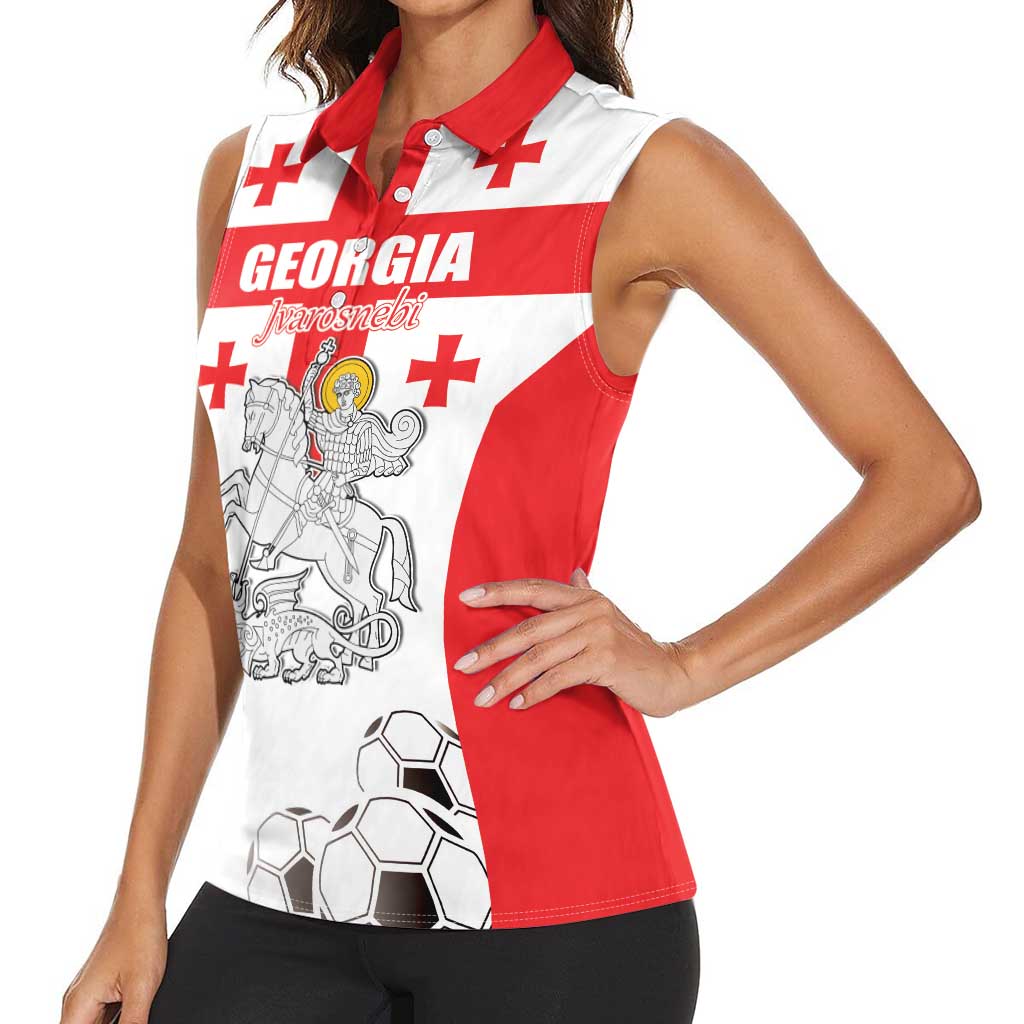 Custom Georgia Football We are Champions Women Sleeveless Polo Shirt Sporty Style with Coat of Arms