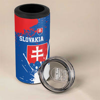 Personalized Slovakia Coat of Arms 4 in 1 Can Cooler Tumbler Map Flag Style