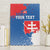 Personalized Slovakia Coat of Arms Canvas Wall Art Map Flag Style
