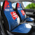 Personalized Slovakia Coat of Arms Car Seat Cover Map Flag Style