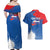 Personalized Slovakia Coat of Arms Couples Matching Off Shoulder Maxi Dress and Hawaiian Shirt Map Flag Style
