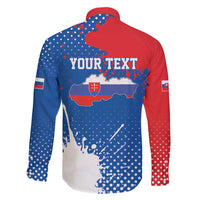 Personalized Slovakia Coat of Arms Family Matching Long Sleeve Bodycon Dress and Hawaiian Shirt Map Flag Style