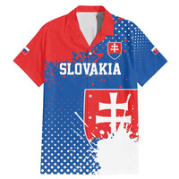 Personalized Slovakia Coat of Arms Family Matching Mermaid Dress and Hawaiian Shirt Map Flag Style