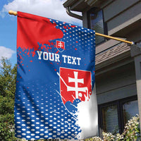 Personalized Slovakia Coat of Arms Garden Flag Map Flag Style