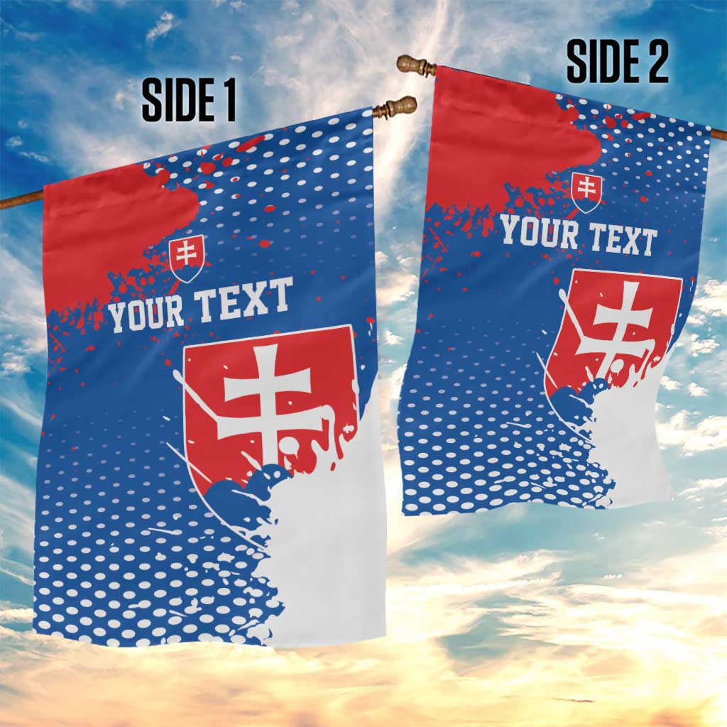 Personalized Slovakia Coat of Arms Garden Flag Map Flag Style
