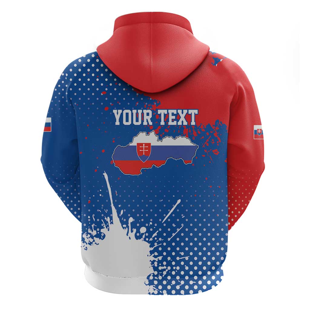 Personalized Slovakia Coat of Arms Hoodie Map Flag Style