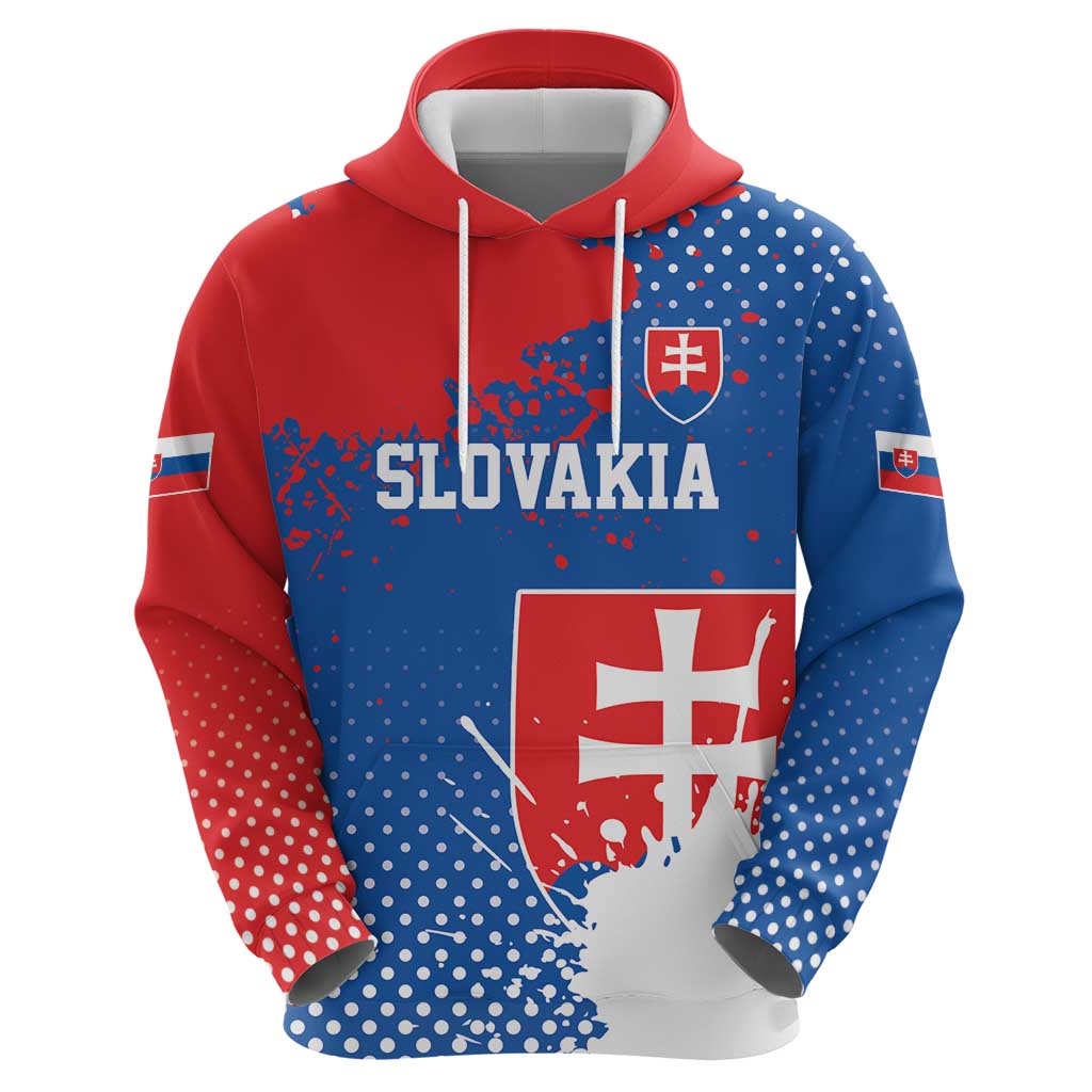 Personalized Slovakia Coat of Arms Hoodie Map Flag Style