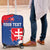 Personalized Slovakia Coat of Arms Luggage Cover Map Flag Style