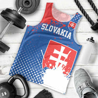 Personalized Slovakia Coat of Arms Men Tank Top Map Flag Style