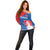 Personalized Slovakia Coat of Arms Off Shoulder Sweater Map Flag Style