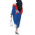 Personalized Slovakia Coat of Arms Off The Shoulder Long Sleeve Dress Map Flag Style