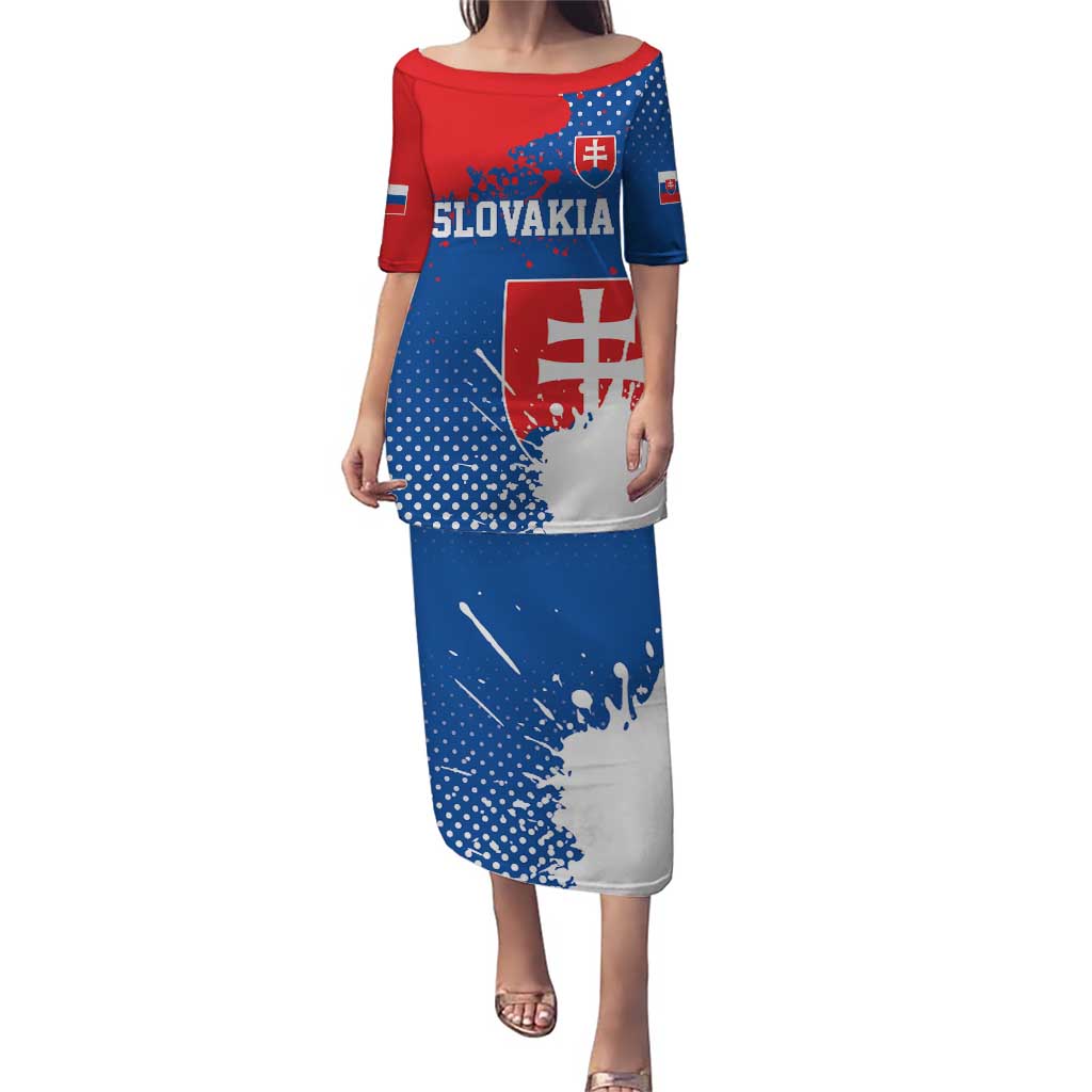 Personalized Slovakia Coat of Arms Puletasi Map Flag Style