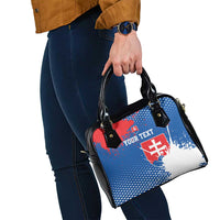 Personalized Slovakia Coat of Arms Shoulder Handbag Map Flag Style