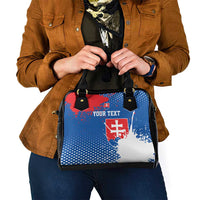 Personalized Slovakia Coat of Arms Shoulder Handbag Map Flag Style