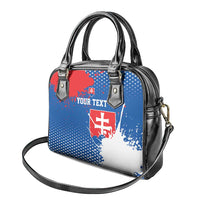 Personalized Slovakia Coat of Arms Shoulder Handbag Map Flag Style