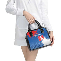 Personalized Slovakia Coat of Arms Shoulder Handbag Map Flag Style