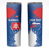 Personalized Slovakia Coat of Arms Skinny Tumbler Map Flag Style