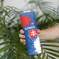 Personalized Slovakia Coat of Arms Skinny Tumbler Map Flag Style