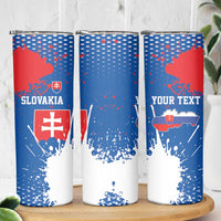Personalized Slovakia Coat of Arms Skinny Tumbler Map Flag Style