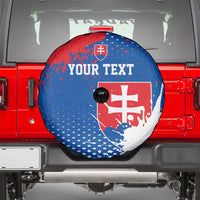 Personalized Slovakia Coat of Arms Spare Tire Cover Map Flag Style