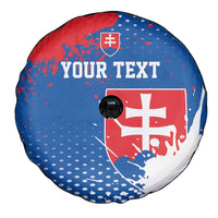 Personalized Slovakia Coat of Arms Spare Tire Cover Map Flag Style