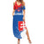 Personalized Slovakia Coat of Arms Summer Maxi Dress Map Flag Style