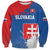 Personalized Slovakia Coat of Arms Sweatshirt Map Flag Style