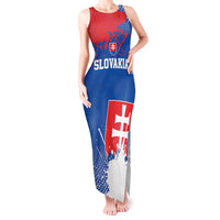 Personalized Slovakia Coat of Arms Tank Maxi Dress Map Flag Style