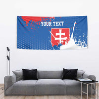 Personalized Slovakia Coat of Arms Tapestry Map Flag Style