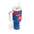Personalized Slovakia Coat of Arms Tumbler With Handle Map Flag Style
